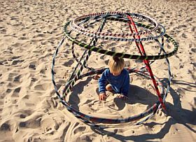Hooping am Strand