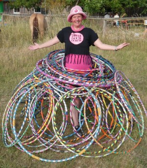 Kerstin mit Hoops
